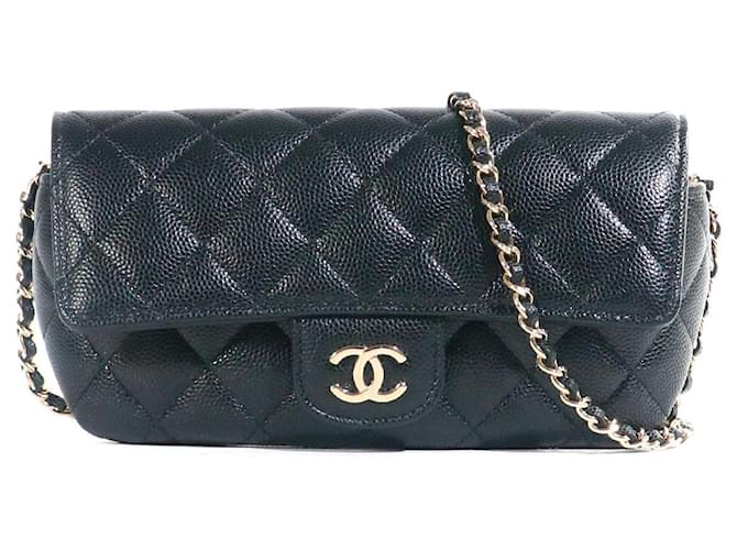 CHANEL Bolsos T. Cuero Negro  ref.1380059