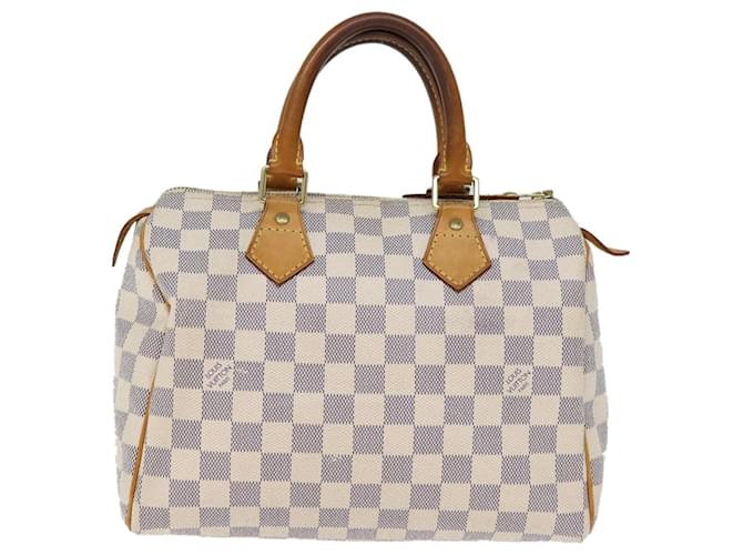 Louis Vuitton Speedy 25 Branco Lona  ref.1380111