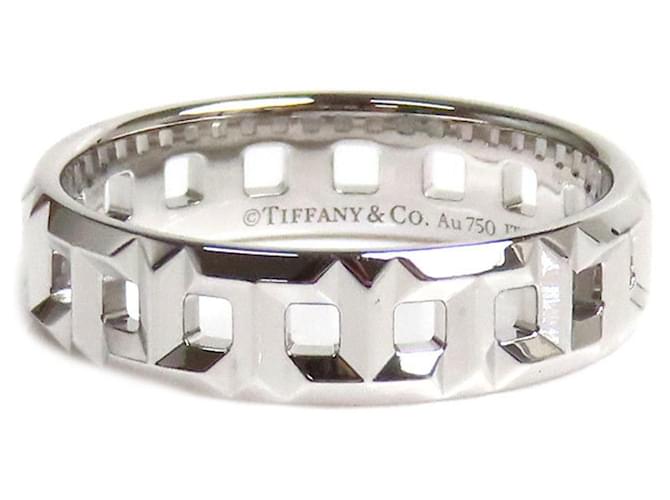 Tiffany & Co T True Prata Ouro branco  ref.1380118