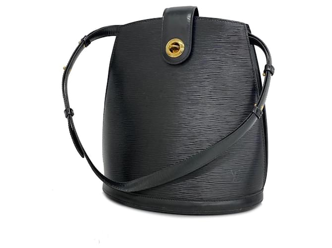 Louis Vuitton Cluny Negro Cuero  ref.1380123