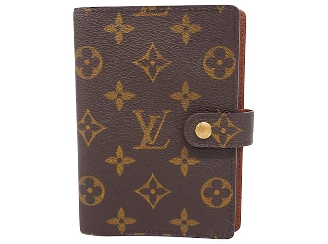 Agenda de Louis Vuitton PM Castaño Lienzo  ref.1380161