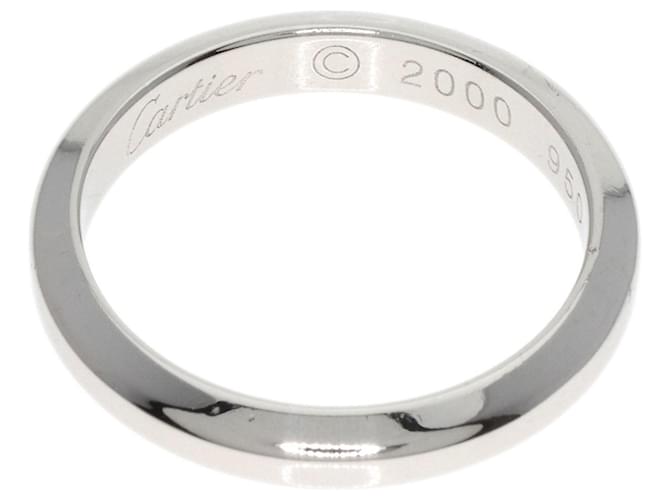 Cartier 1895 Wedding Ring Silvery Platinum  ref.1380195