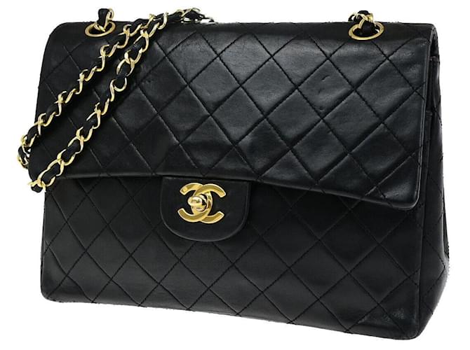 Timeless Chanel intemporal Preto Couro  ref.1380259