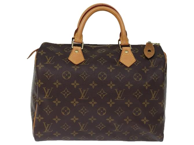 Louis Vuitton Speedy 30 Brown Cloth  ref.1380261