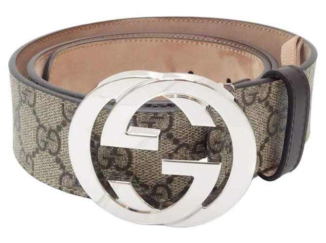 Gucci Interlocking G Beige Leather  ref.1380262