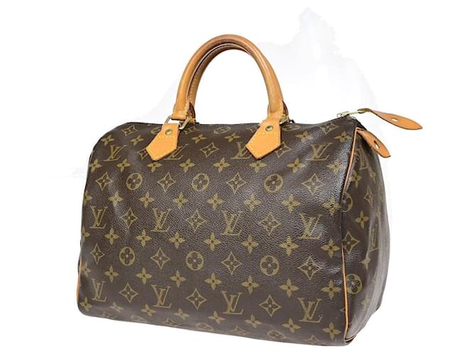 Louis Vuitton Speedy 30 Brown Cloth  ref.1380277