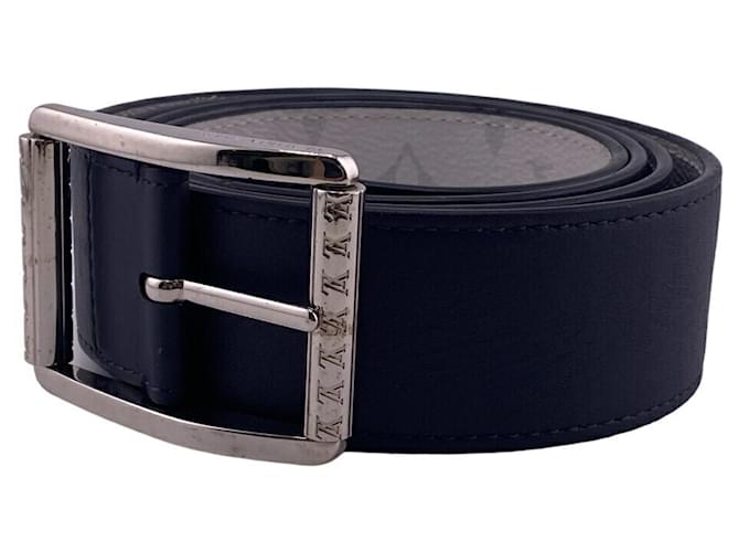 Louis Vuitton Marineblau Leder  ref.1380280