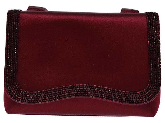 Bolso perla CHANEL Roja Sintético  ref.1380282