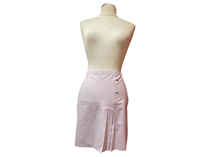 Les Prairies de Paris Jupes Coton Polyester Rose  ref.1380291