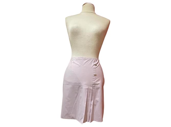 Les Prairies de Paris Skirts Pink Cotton Polyester  ref.1380291