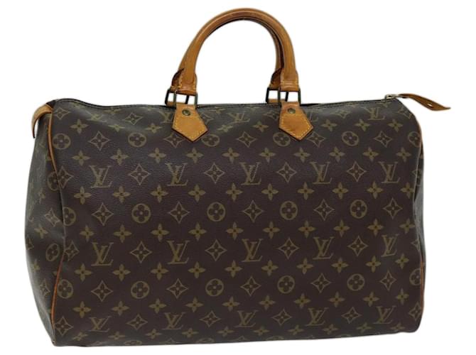Louis Vuitton Speedy 40 Brown Cloth  ref.1380330