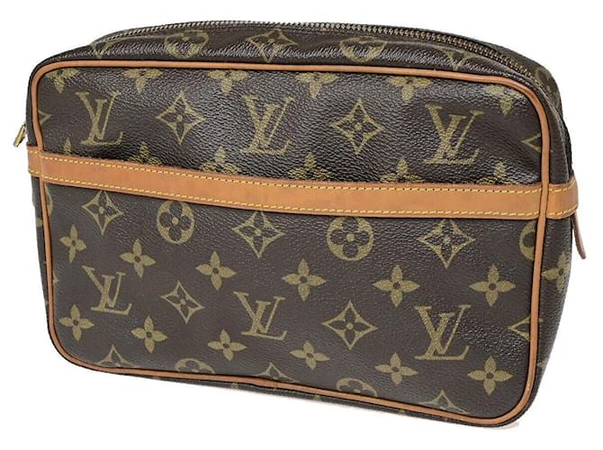 Louis Vuitton Compiègne 23 Marrom Lona  ref.1380374