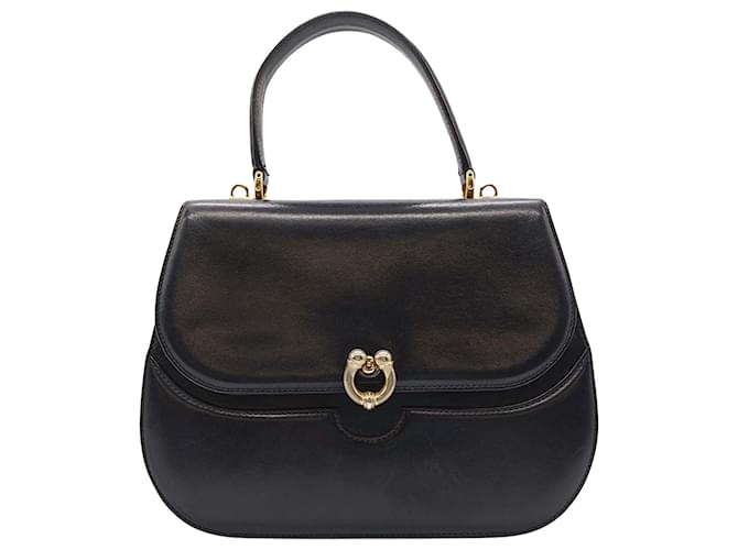 Gucci Horsebit Negro Cuero  ref.1380393