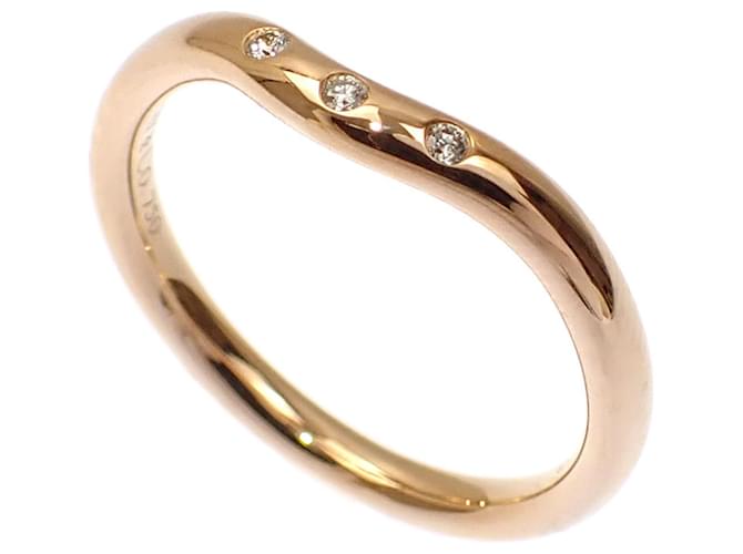 Tiffany & Co banda curva Dorado Oro rosa  ref.1380403