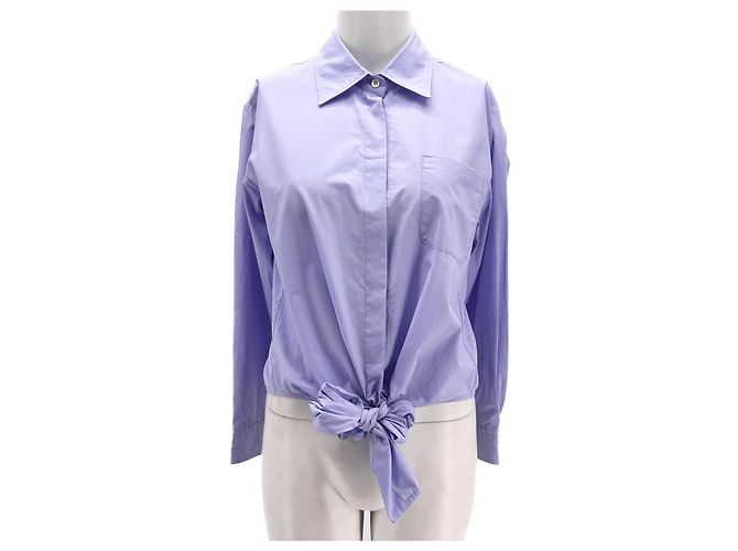 Autre Marque Hache tops T.FR 38 Baumwolle Lila
