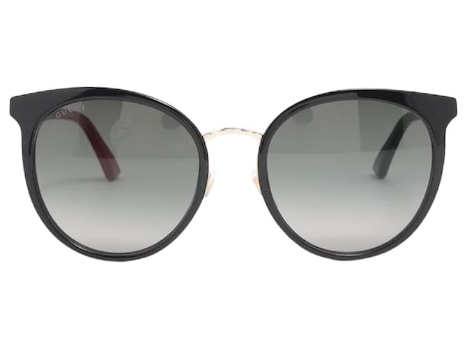 Gucci Black round sunglasses Plastic  ref.1380564