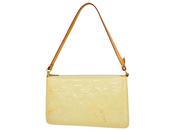 Louis Vuitton Lexington Giallo Pelle verniciata  ref.1380604