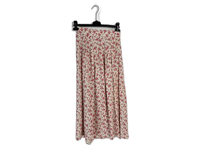 Falda SéZane Tabata estampado Rosa viscosa Multicolor 