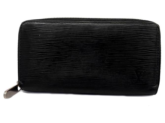 Louis Vuitton Zippy Cuir Noir  ref.1380623