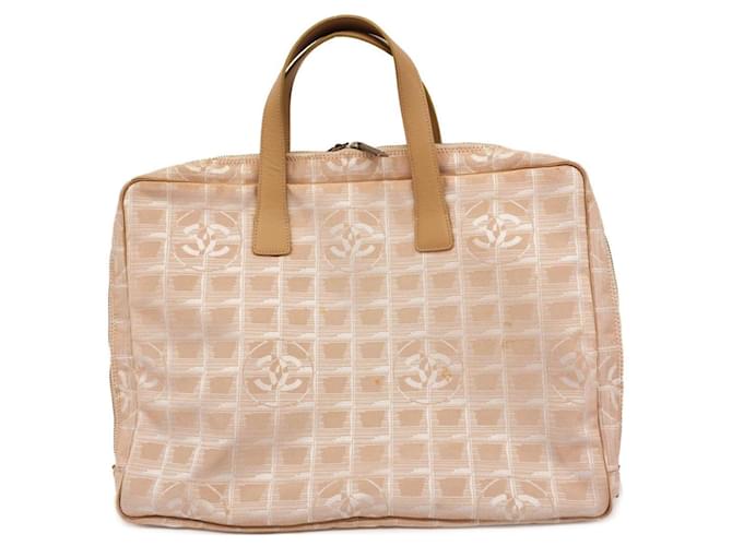 Chanel Travel line Synthétique Beige  ref.1380689
