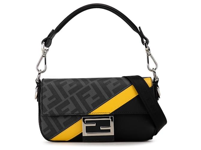 Fendi Zucca Preto Lona  ref.1380709