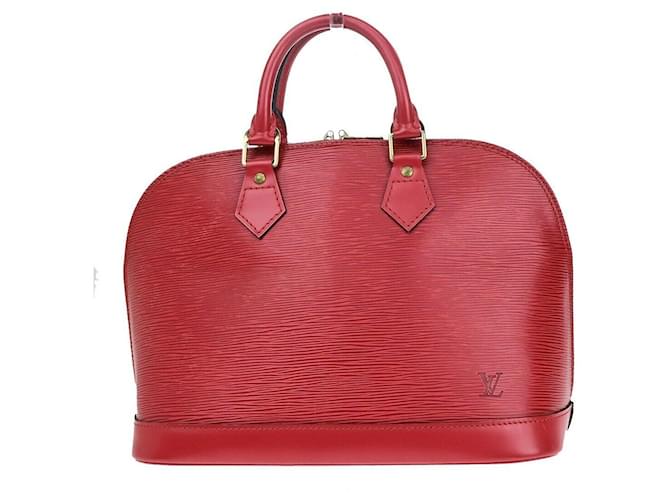 Louis Vuitton Alma Vermelho Couro  ref.1380723