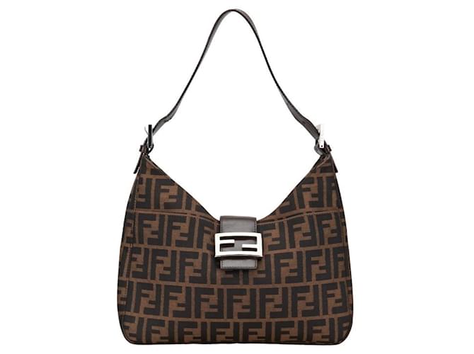 Fendi Zucca Brown Cloth  ref.1380725