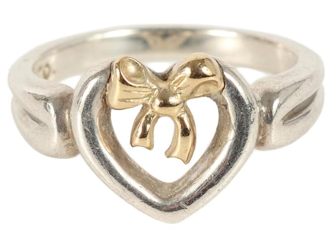Tiffany & Co Heart Ribbon Golden White gold  ref.1380771