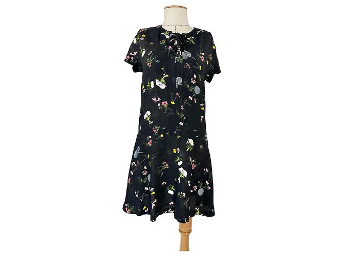 Vestido Cacharel Lacee Manches Kimono de viscosa Multicolor