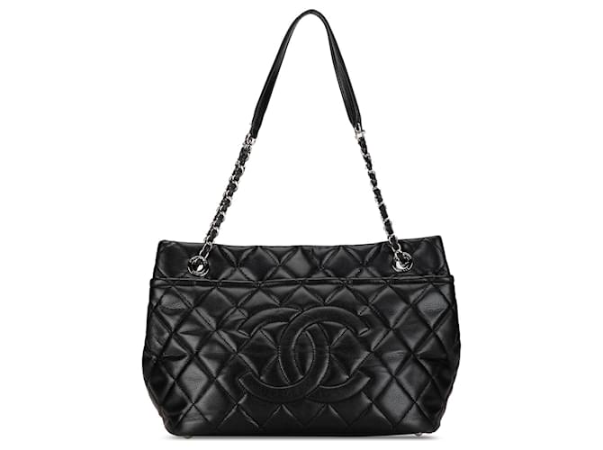 Chanel Black CC Caviar Timeless Soft Tote Leather  ref.1380823