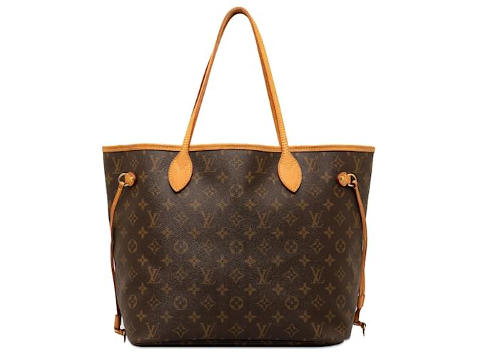 Louis Vuitton Brown Monogram Neverfull MM Castaño Lienzo  ref.1380852