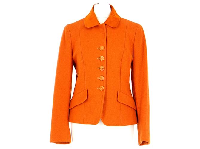 Autre Marque Vest / Blazer Orange Wool  ref.1380942