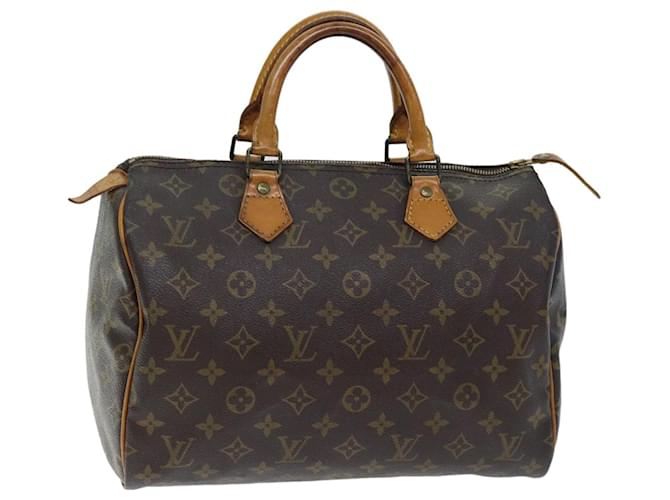 LOUIS VUITTON Monogramm Speedy 30 Hand Tasche M41526 LV Auth ki4442 Leinwand  ref.1380961