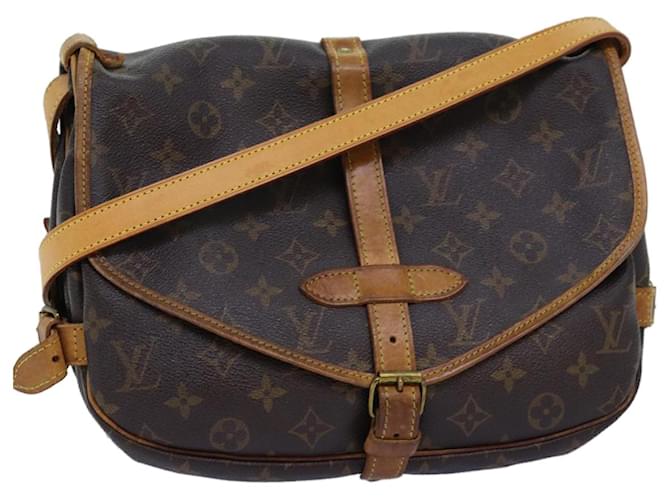 LOUIS VUITTON Monogram Saumur 30 Shoulder Bag M42256 LV Auth ar11831 Cloth  ref.1380994