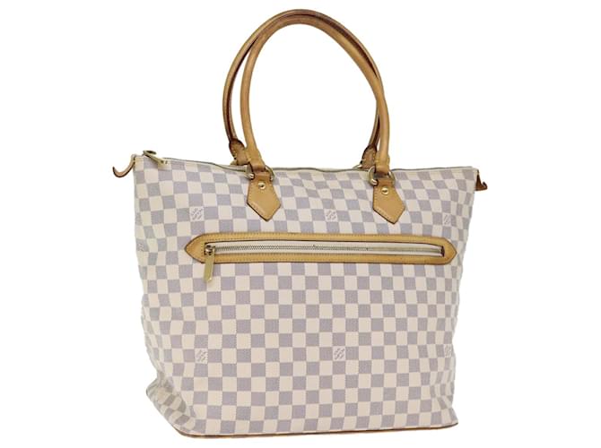 LOUIS VUITTON Damier Azur Saleya GM Einkaufstasche N.51184 LV Auth 73564  ref.1381009