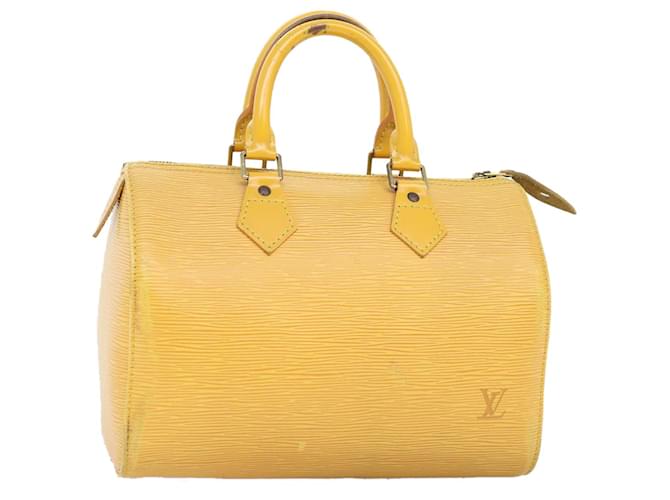 LOUIS VUITTON Epi Speedy 25 Hand Bag Tassili Yellow M43019 LV Auth 74245 Leather  ref.1381033