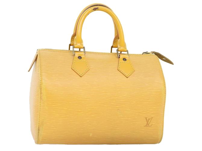 LOUIS VUITTON Epi Speedy 25 Handtasche Tassili Gelb M43019 LV Auth 74245 Leder  ref.1381033