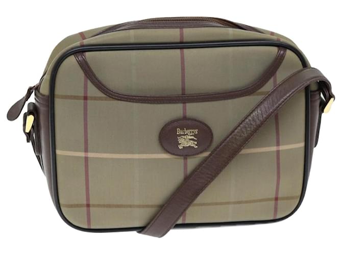 Autre Marque Burberrys Nova Check Shoulder Bag Canvas Beige Auth yk12298 Cloth  ref.1381075