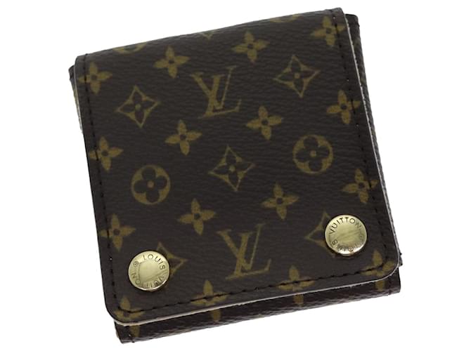 LOUIS VUITTON Monogram Jewelry Case Boîte à bijoux LV Auth am6202 Toile Monogramme  ref.1381076