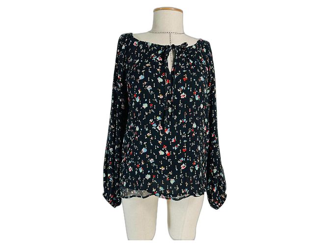 Top in seta SéZane multicolore