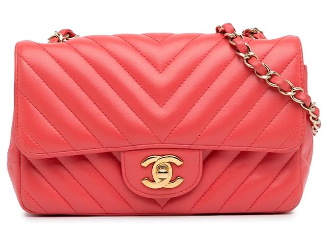 CHANEL HandbagsLeather Pink  ref.1381125