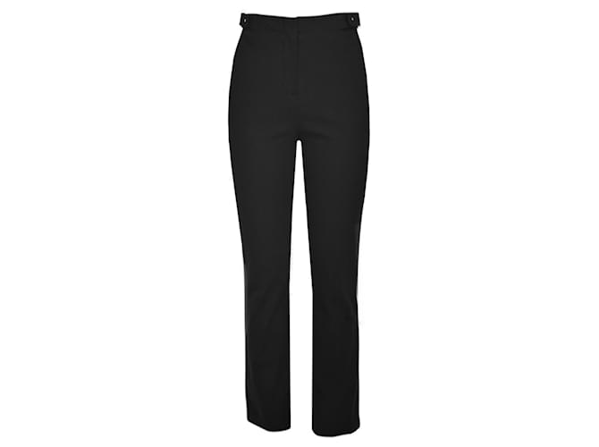 Autre Marque Jonathan Simkhai Pantalon court Samira en sergé de coton extensible noir  ref.1381202