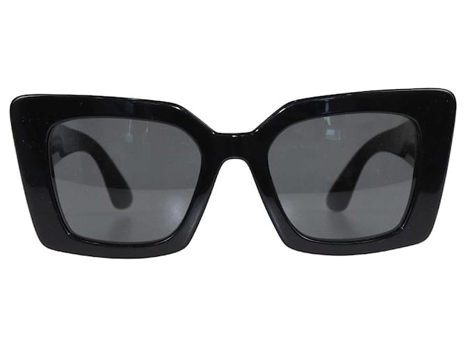 Burberry Black B Logo Gold Cat Eye Sunglasses Plastic  ref.1381243