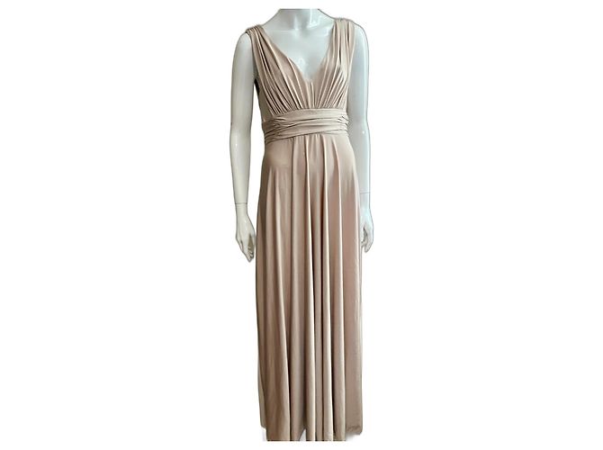 Biba blassgoldenes Abendkleid Creme
