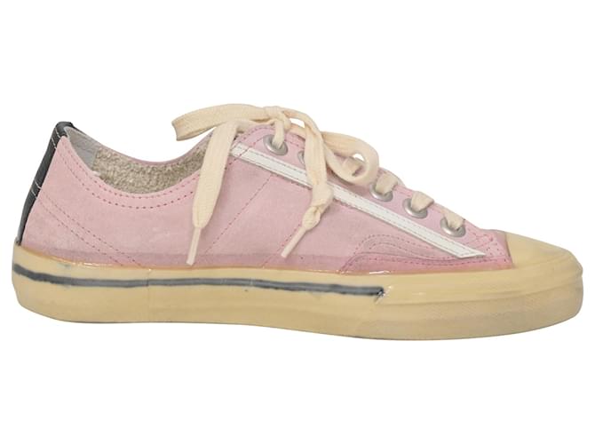 Golden Goose V-Star LTD Sneakers in Pink Suede   ref.1381329