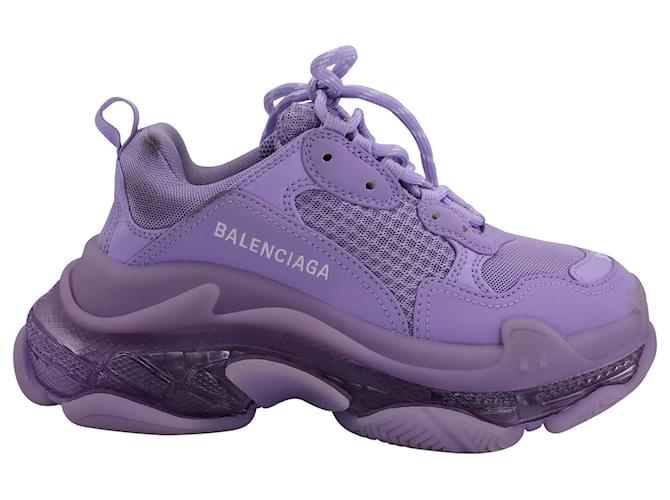 Balenciaga Triple S Damen-Sneaker aus lila Polyester  ref.1381388