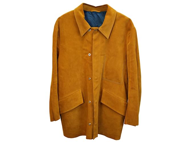 Acne Studios Veste Lhamar en Daim Marron Suede  ref.1381409