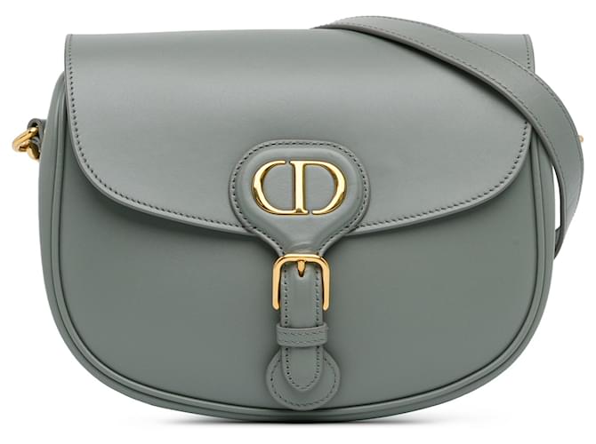 Dior Gray Medium Bobby Crossbody Bag Grey Leather Pony-style calfskin  ref.1381478