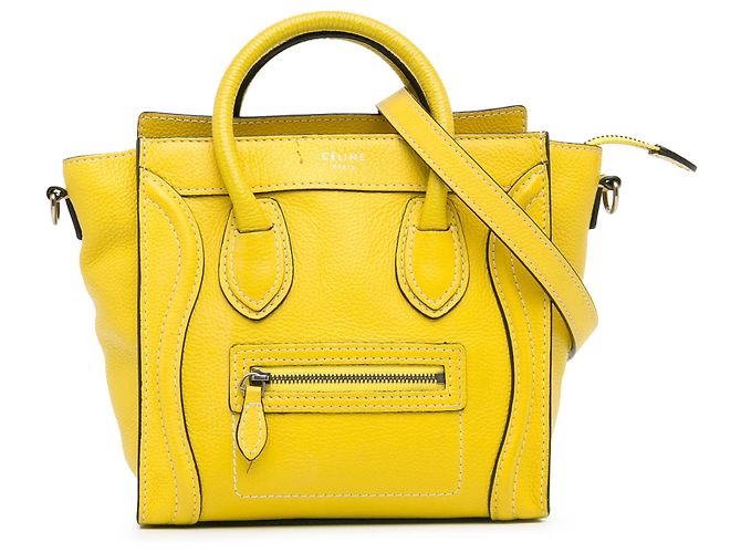 Luggage Céline Bolsa de equipaje Celine Nano amarillo
