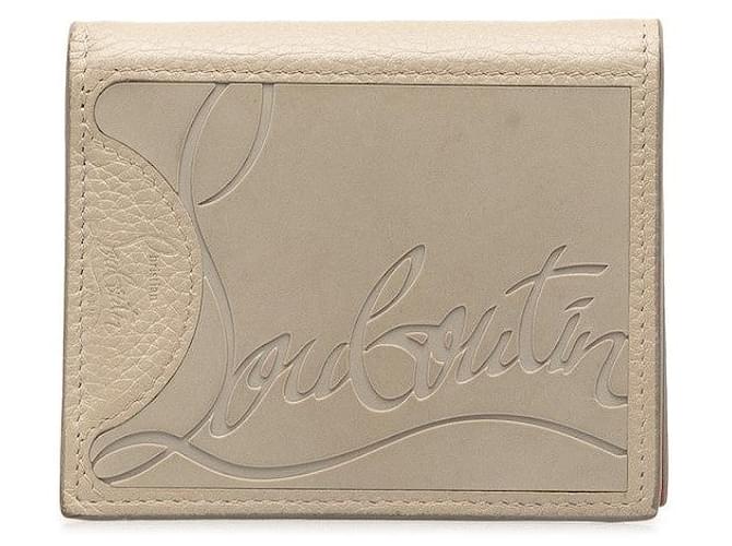 Christian Louboutin Leather Bifold Compact Wallet Leather Short Wallet in Good condition  ref.1381538